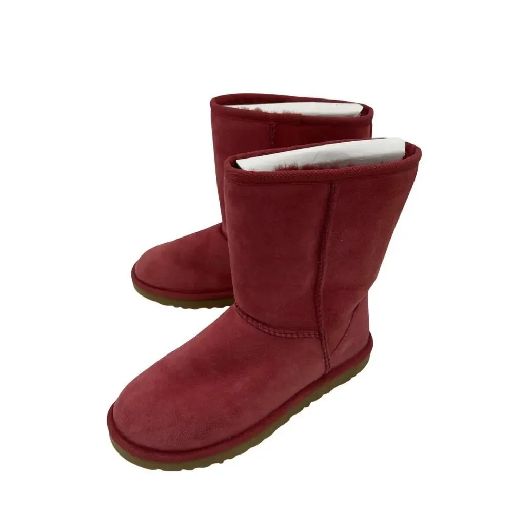 UGG Australia Classic Short Boots 5825 Ruby Red Women's Size 7 Vintage